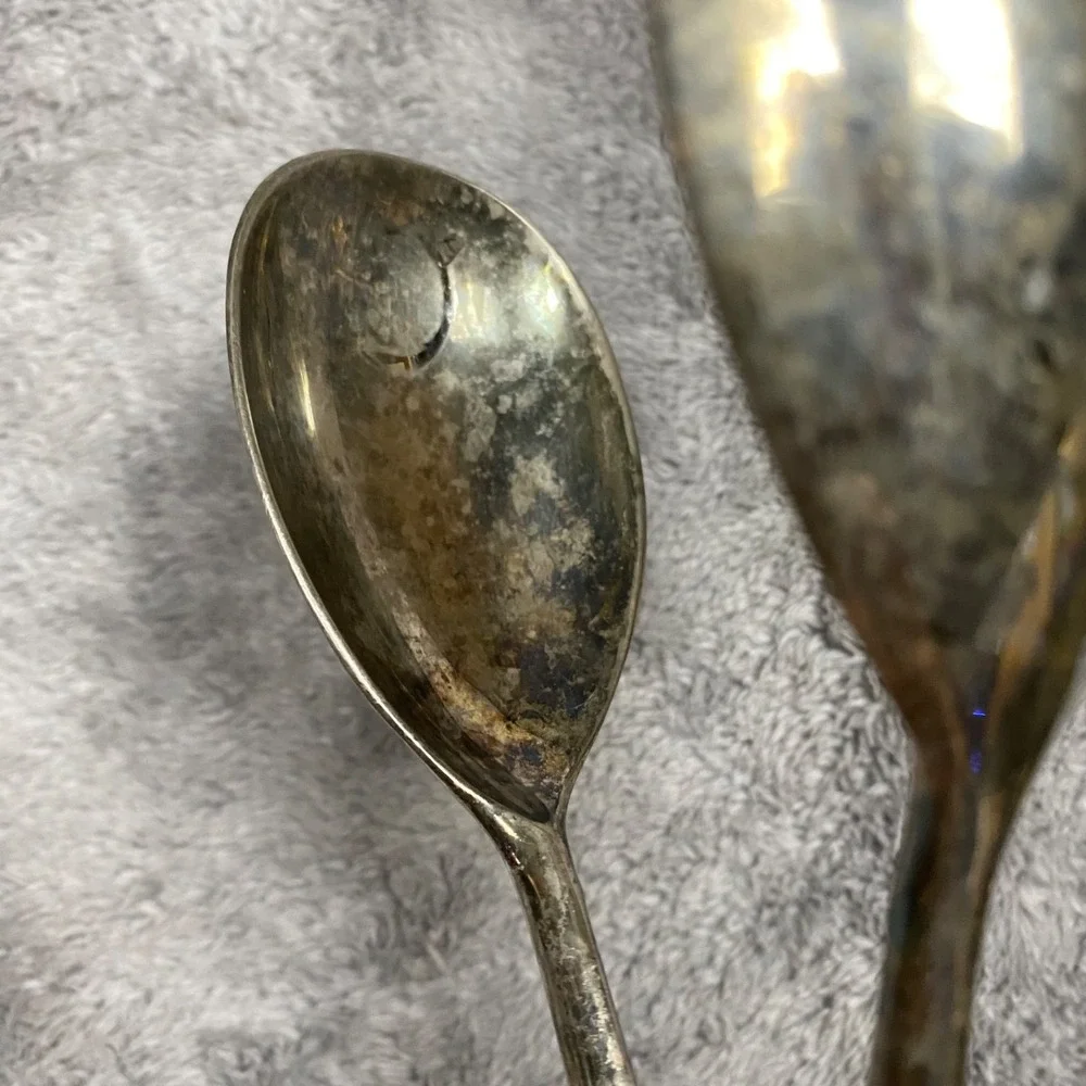 Vintage Silver Plated Pastry Tongs Scissor Serving Utensils Hong Kong